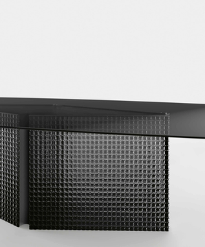 BOW - Rectangular glass table by Tonelli Design - view 3